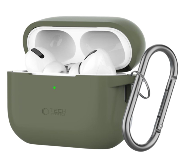 Tech-Protect Silicone Hook do Apple Airpods Pro (1.|2. gen.) olive green - 1285341 - zdjęcie